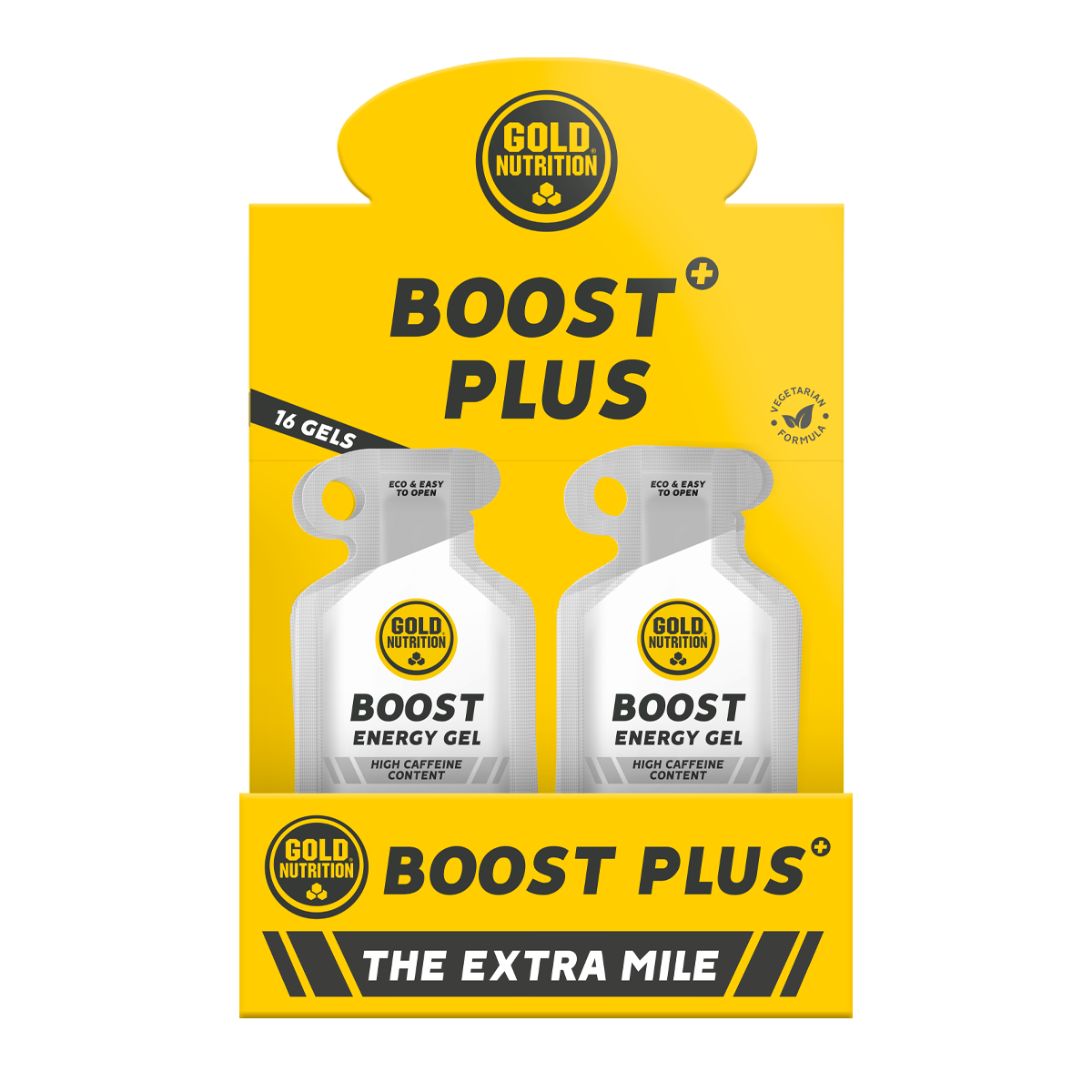 GoldNutrition | Boost Plus Energiegel | 16 x 40 Gramm