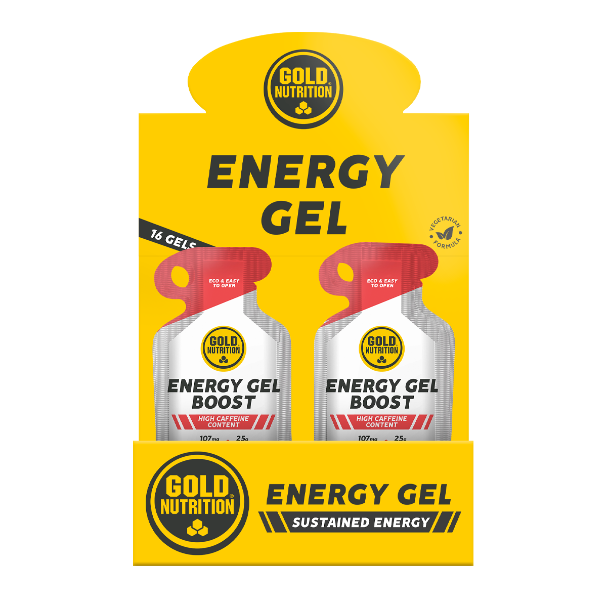 GoldNutrition | Boost Plus Energiegel | 16 x 40 Gramm