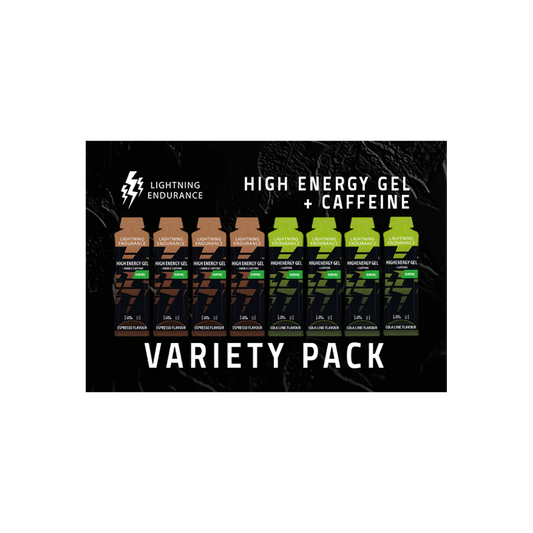 Lightning | High Energy Gel | Variety Pack | 12 x 60 ml (met cafeïne)