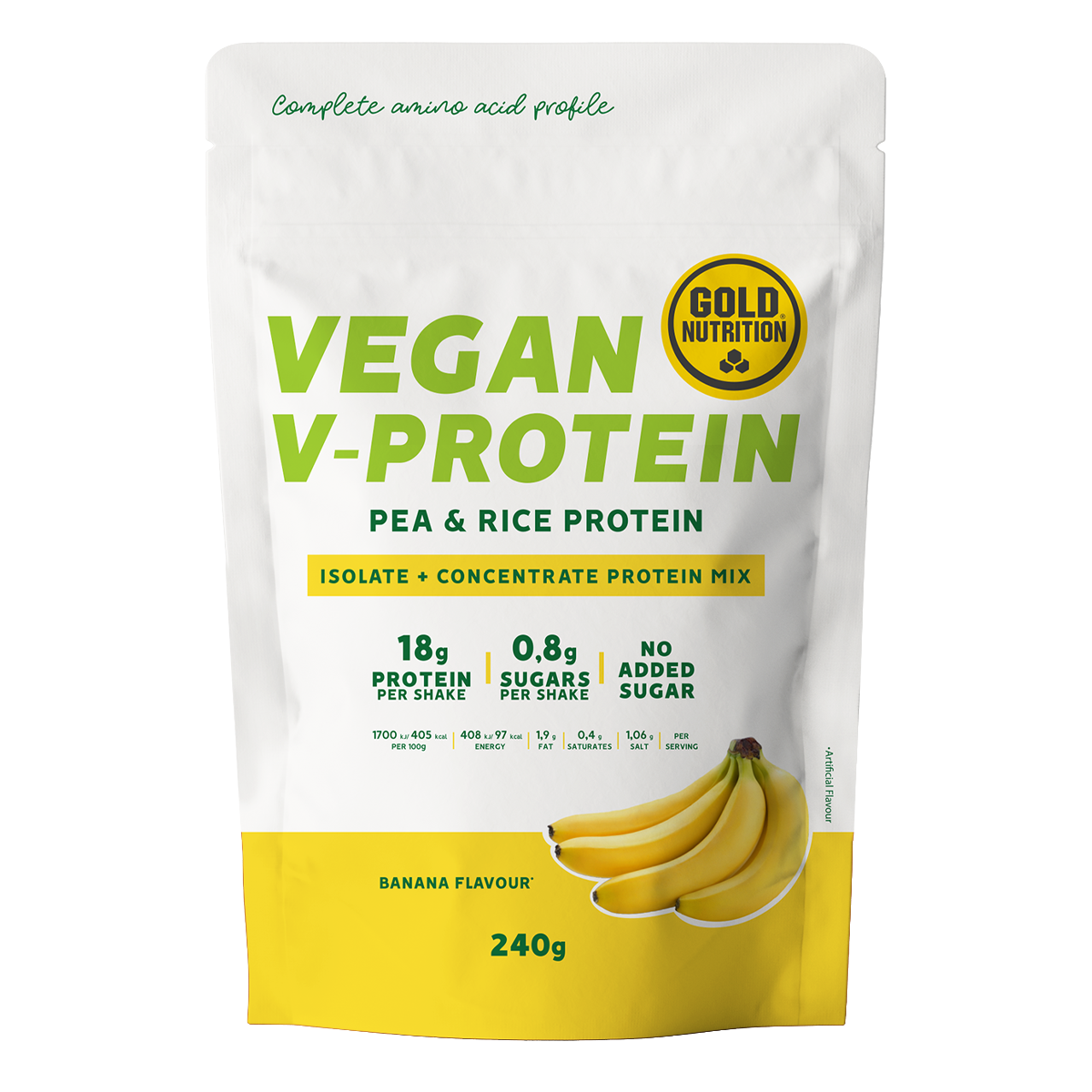 GoldNutrition | V-Protein | 240 Gramm