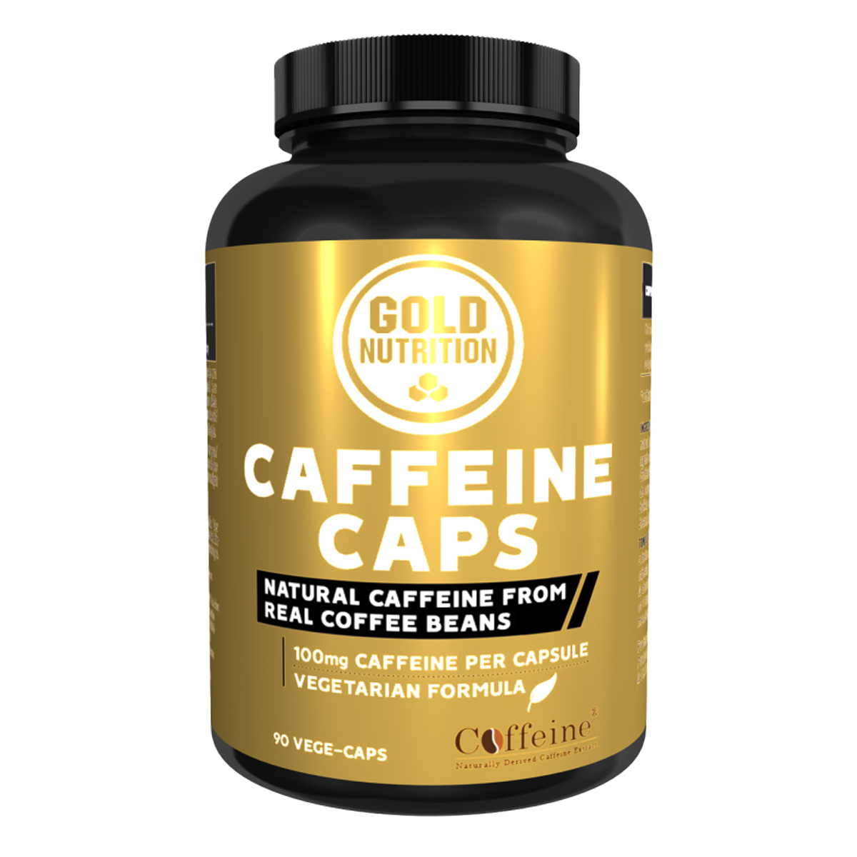 GoldNutrition | Caffeine 100MG | 90 Veggie Caps