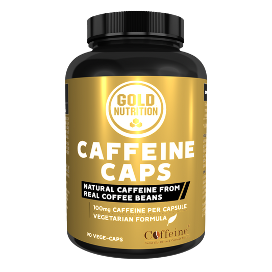 GoldNutrition | Koffein 100 mg | 90 vegetarische Kapseln 