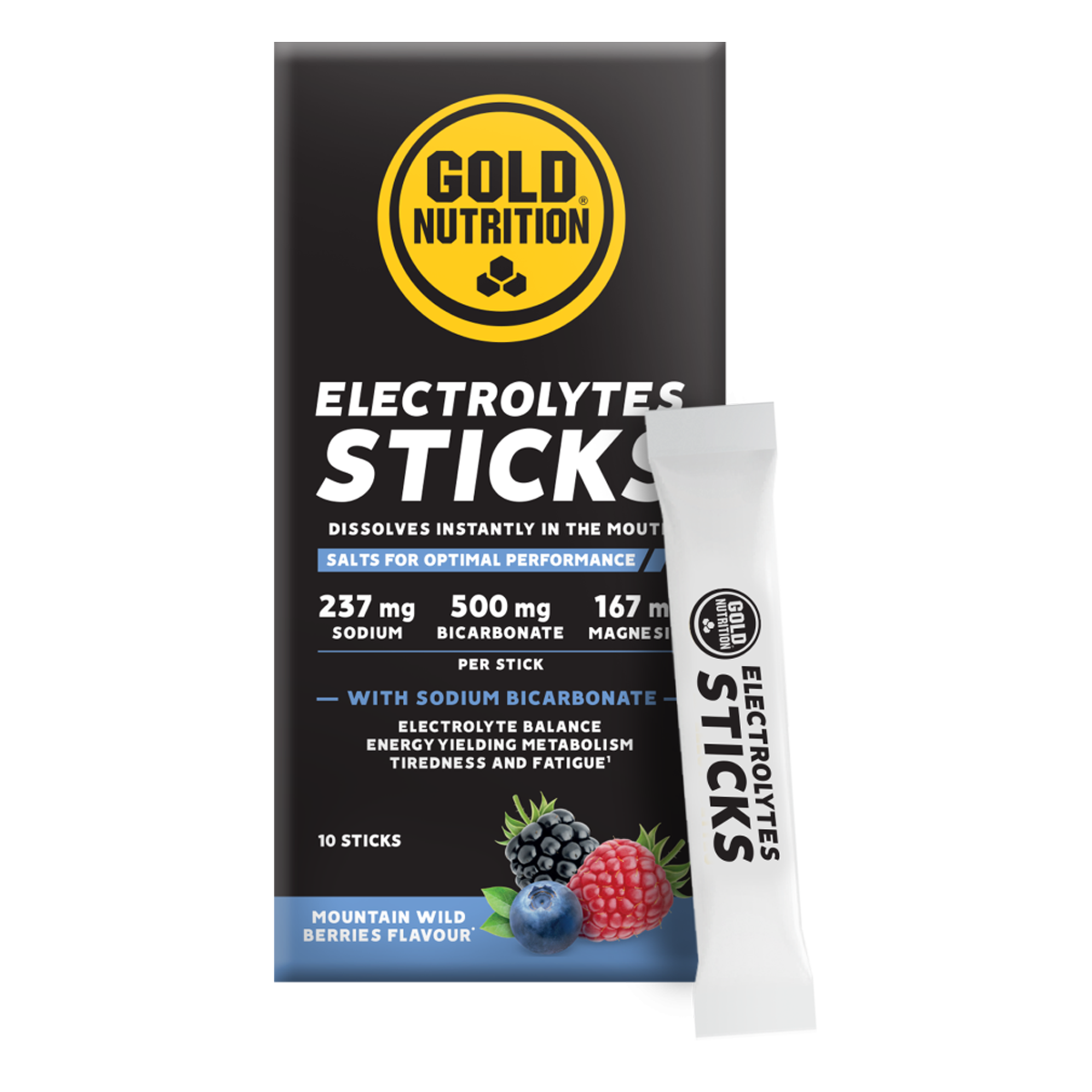 GoldNutrition | Elektrolyt-Sticks | 10 x 3 Gramm 