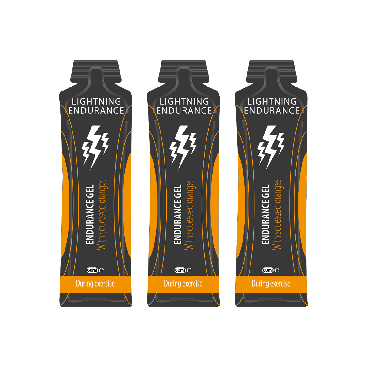 Blitz | Energie-Gel aus gepresstem Fruchtsaft | Orange | 60 ml 
