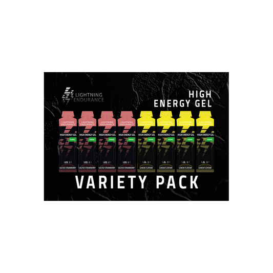 Lightning | High Energy Gel | Variety Pack | 12 x 60 ml (zonder cafeïne)