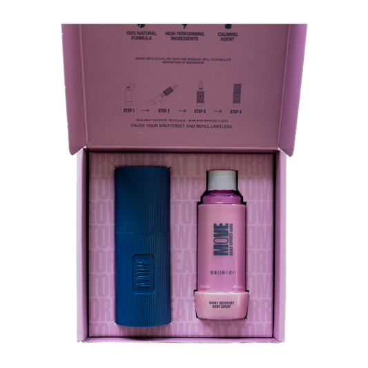 DÉPLACER | Spray corporel de récupération sportive | Kit de démarrage | 150 ml 