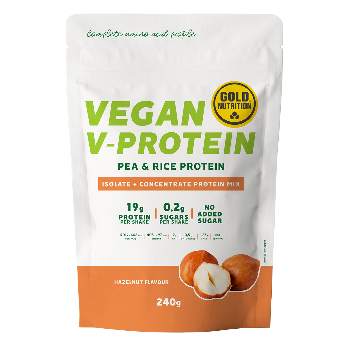 GoldNutrition | V-Protein | 240 Gramm 
