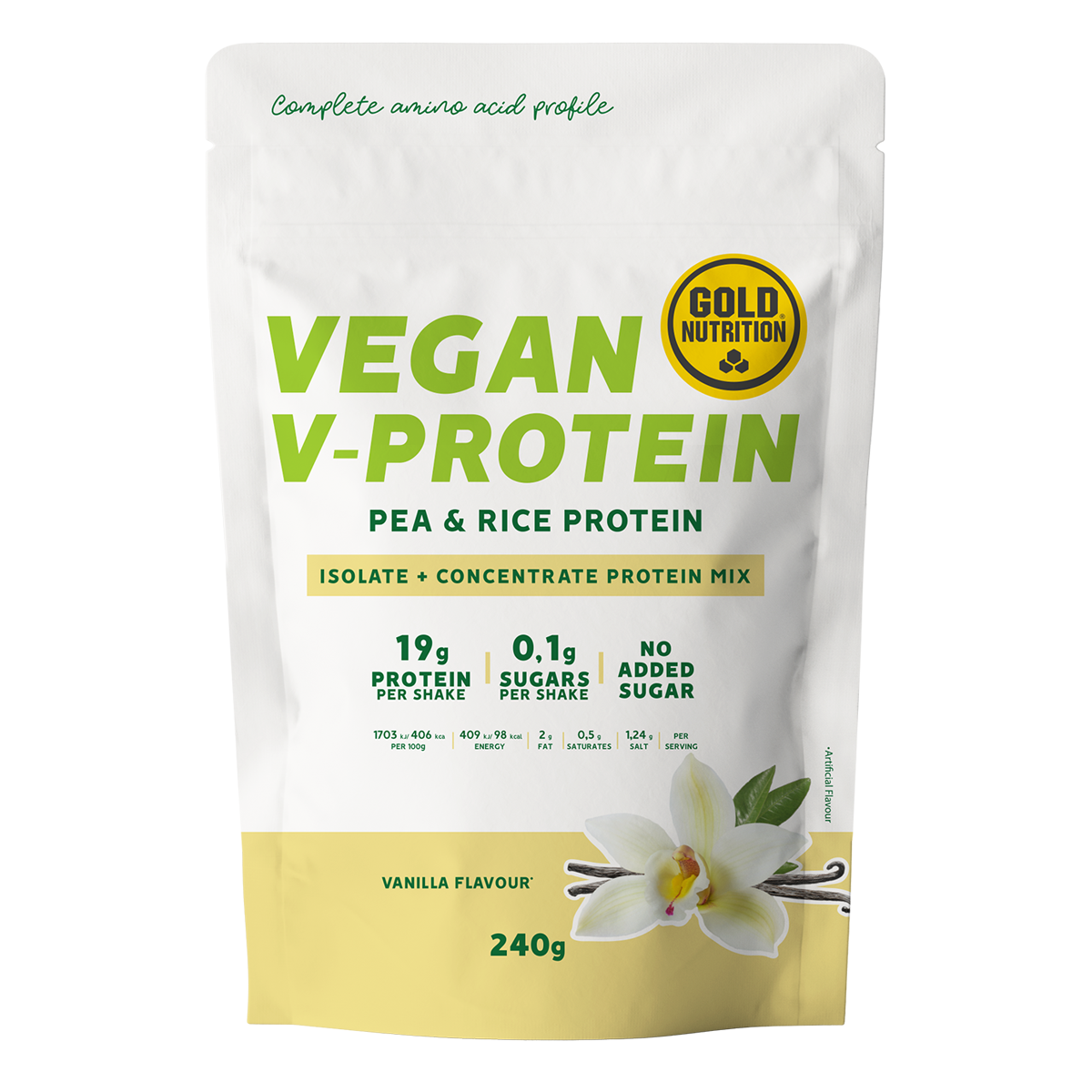 GoldNutrition | V-Protein | 240 Gramm 