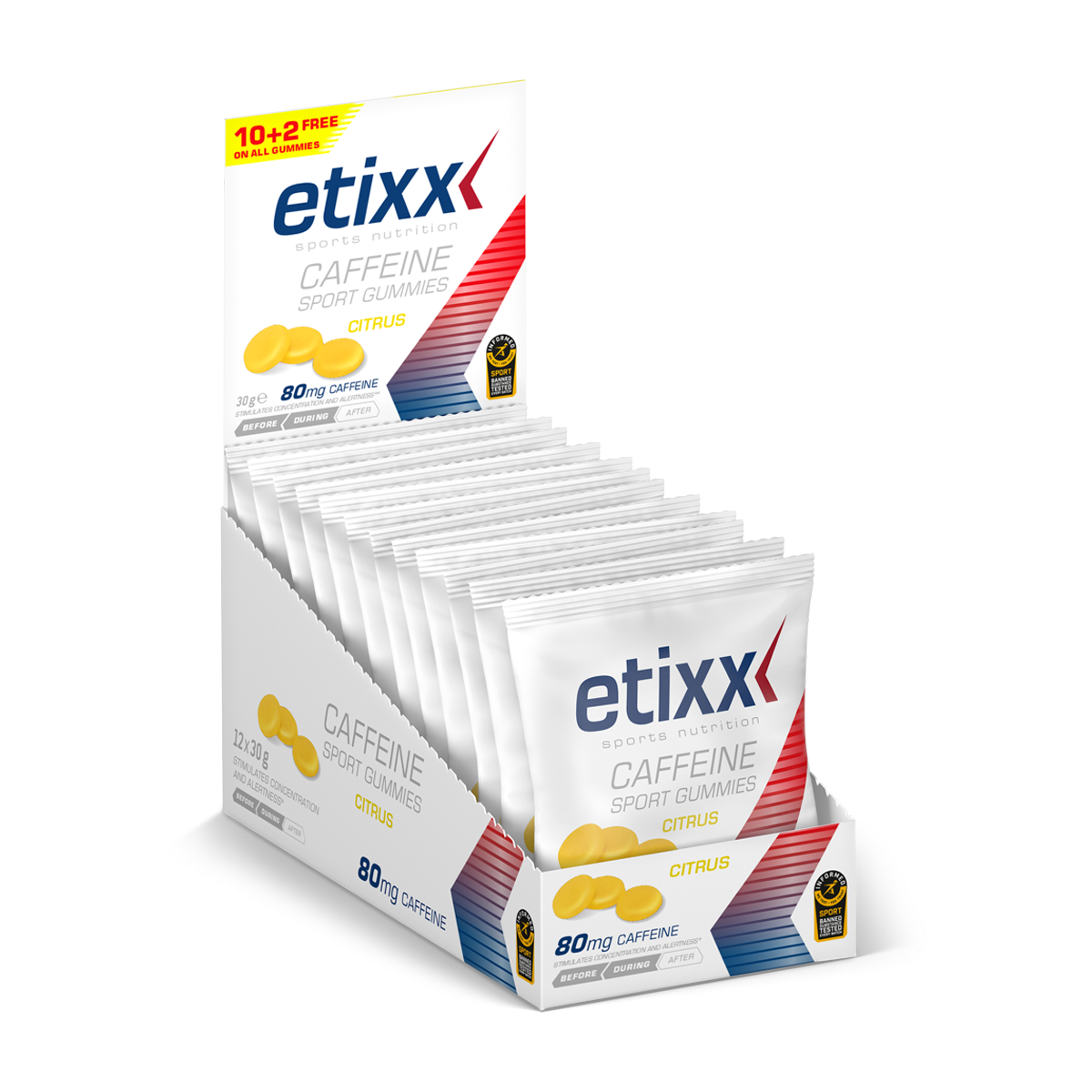 Etixx | Gummies Sport à la Caféine | 30 grammes