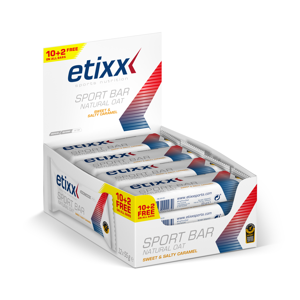 eTixx | Natürlicher Hafer-Sportriegel | 40 Gramm 