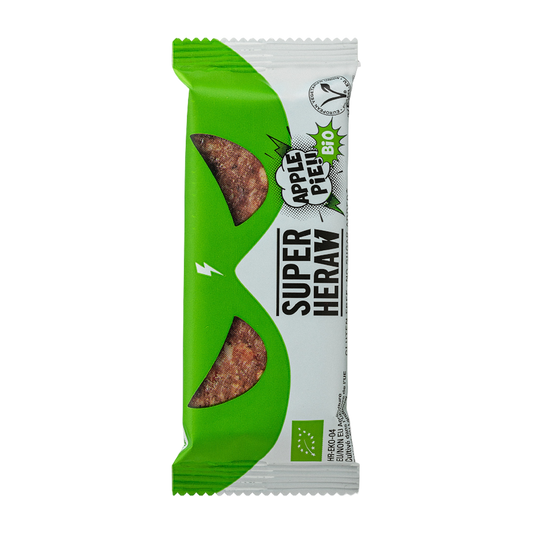 Superheraw | Barre Bio | Tarte aux pommes | 45 grammes 