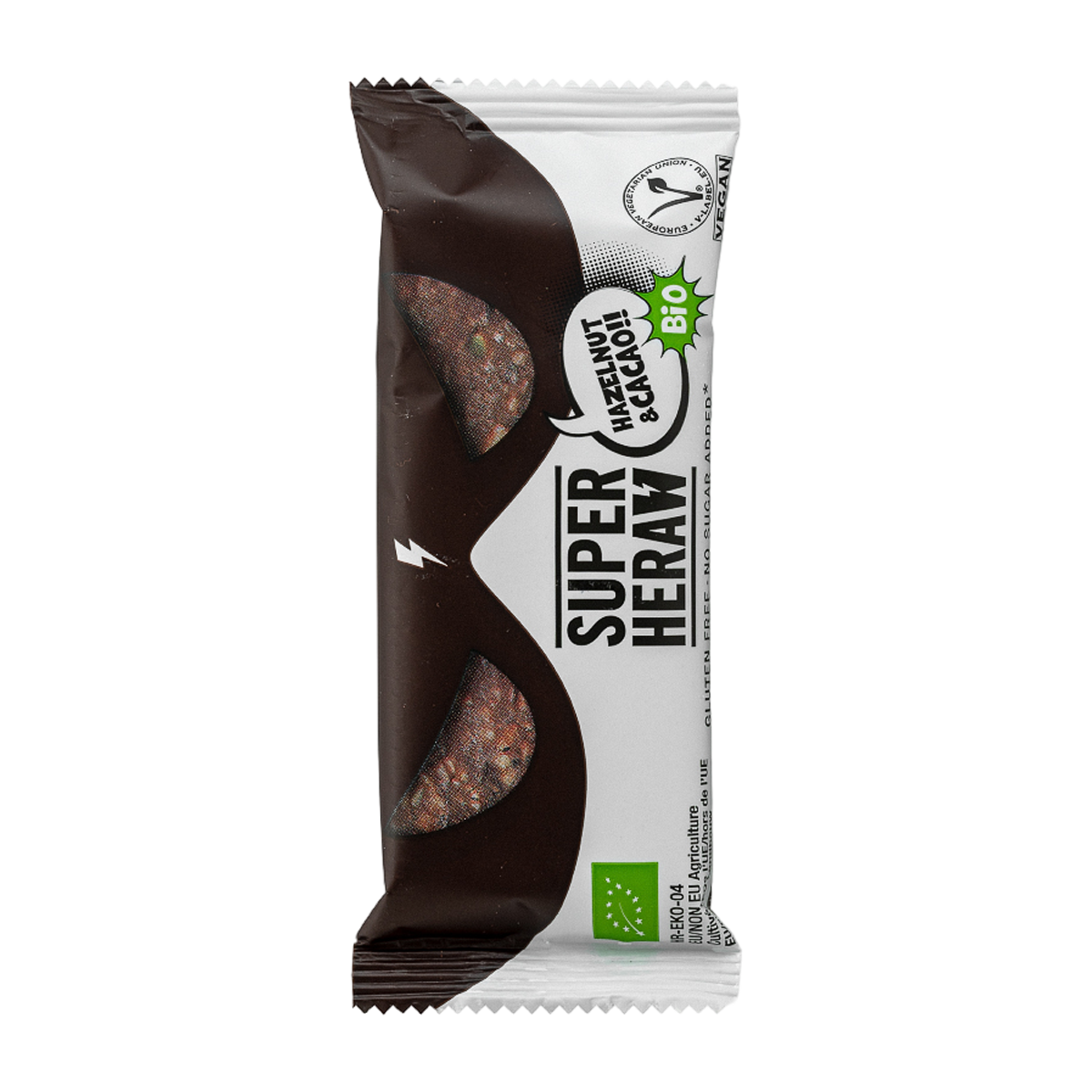 Superheraw | Organic Bar | Hazelnut & Cacao | 45 gram