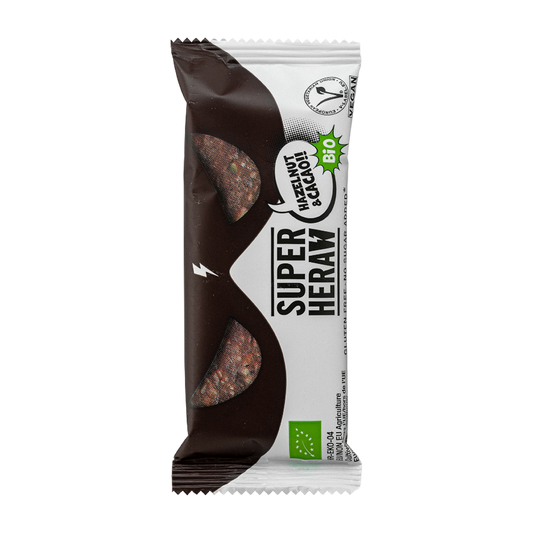 Superheraw | Barre Bio | Noisette &amp; Cacao | 45 grammes 