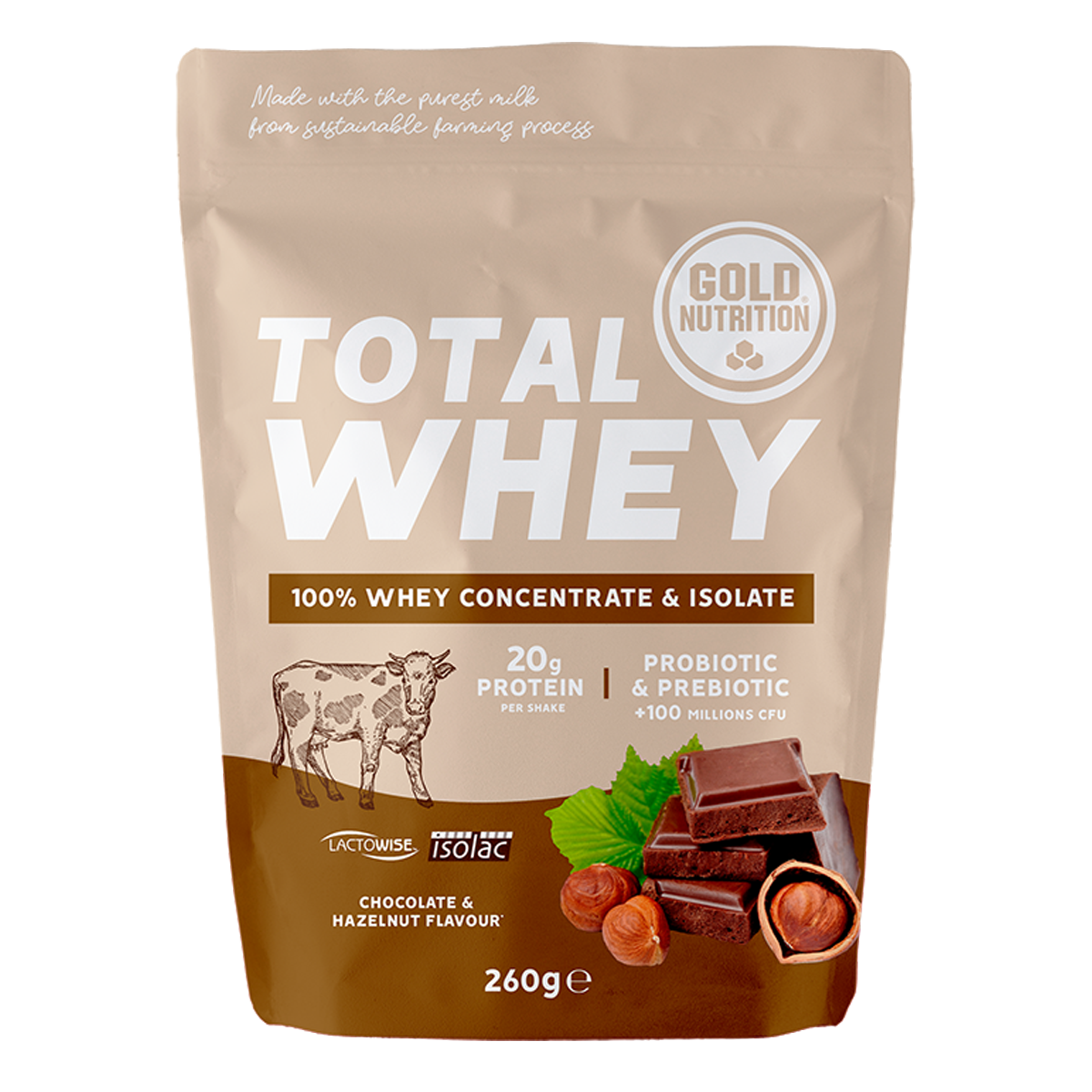 GoldNutrition | Gesamtmolke | 260 Gramm 