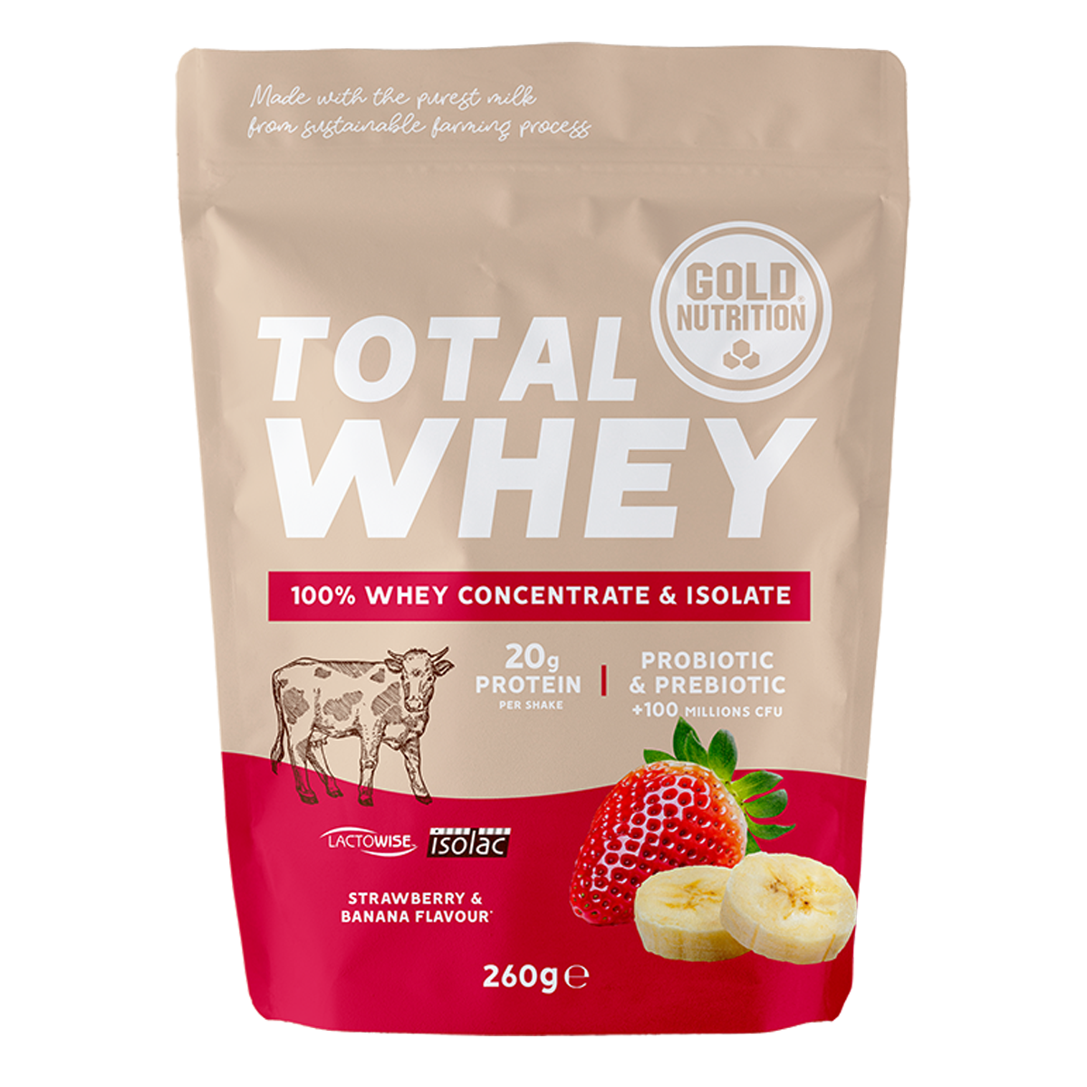 GoldNutrition | Gesamtmolke | 260 Gramm 